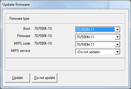 Upgrade the operator panel Firmware from Designer