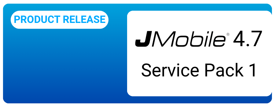 Product Release - JMobile 4.7 - Service Pack 1